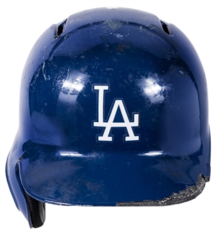 2015 Joc Pederson Game Used Los Angeles Dodgers Batting Helmet (MLB Authenticated & JT Sports)